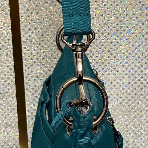 LUG Swivel Convertible Teal Blue Shoulder Bag Approx. 10 x 8 NWOT - Picture 8 of 17